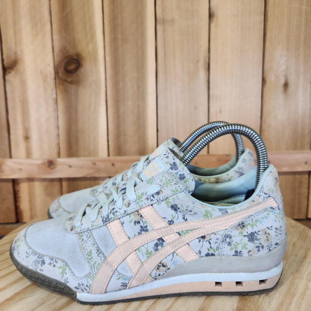 ASICS Onitsuka Tiger Ultimate 81 Shoes Womens 6 Floral Leather Sneakers